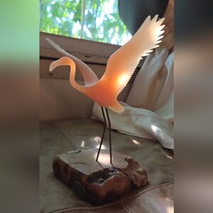 Vintage John Perrty Elegant Flamingo Figurine